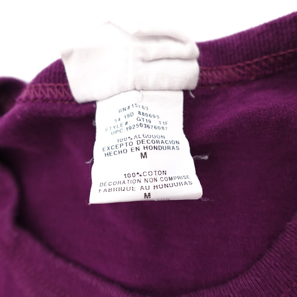 Vintage Champion Shirt Adult Medium Purple Cursive Logo T-Shirt 90s - Picture 9 of 9